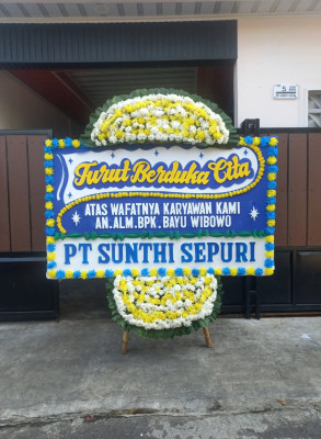 Papan Bunga Duka di Campursari